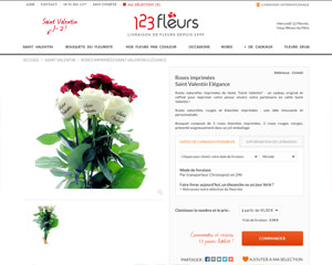 Une fiche produit de 123 Fleurs