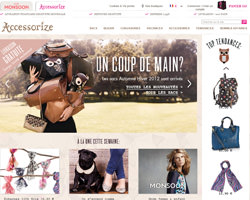 Page d'accueil de Accessorize