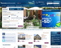 Page d'accueil de Accor h�tels