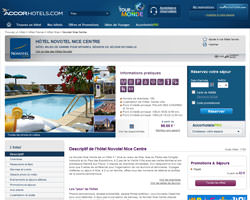 Une fiche produit de Accor h�tels