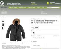 Une fiche produit de Aigle Store