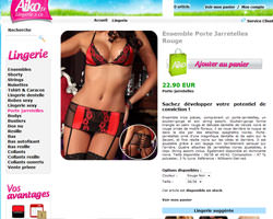 Une fiche produit de Aiko Lingerie