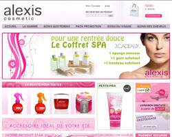 Page d'accueil de Alexis Cosmetic