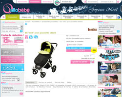 Une fiche produit de Allobebe