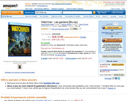 Une fiche produit de Amazon