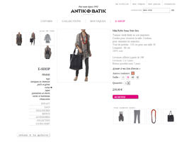 Une fiche produit de Antik Batik