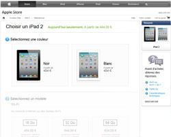 Une fiche produit de Apple Store France