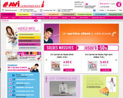 Page d'accueil de Avi