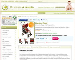 Une fiche produit de Bambino World