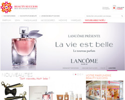 Page d'accueil de Beauty Success