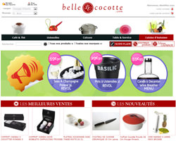 Page d'accueil de Belle Cocotte