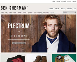 Page d'accueil de Ben Sherman