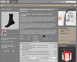 Une fiche produit de Blacksocks