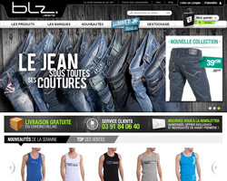 Page d'accueil de BLZ Jeans