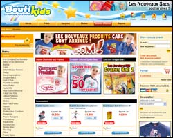 Page d'accueil de Boutikids