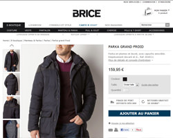 Une fiche produit de Brice