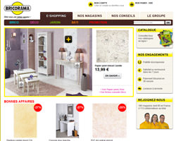 Page d'accueil de Bricorama