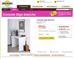 Une fiche produit de Bricorama