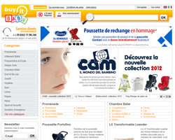 Page d'accueil de BuyBaby