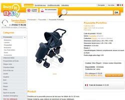 Une fiche produit de BuyBaby