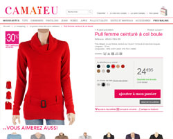 Une fiche produit de Cama�eu