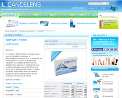 Une fiche produit de Candelens