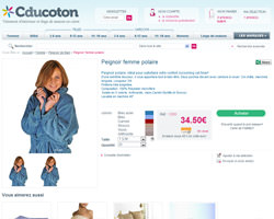 Une fiche produit de Cducoton