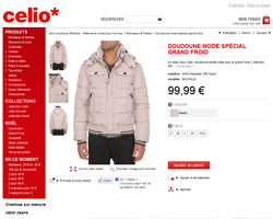 Une fiche produit de celio