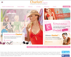 Page d'accueil de Charlott'Lingerie