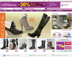 Page d'accueil de Chaussures Desmazieres