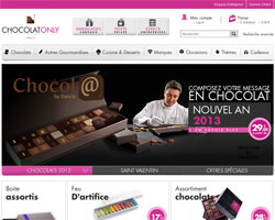 Page d'accueil de Chocolat Only