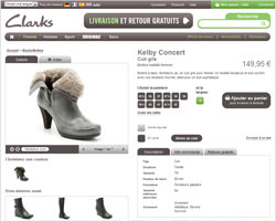 Une fiche produit de Clarks