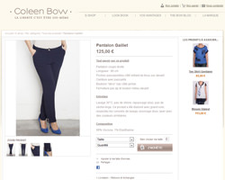 Une fiche produit de Coleen Bow