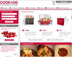 Page d'accueil de Cook and Go