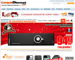 Page d'accueil de Coque Discount