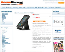 Une fiche produit de Coque Discount