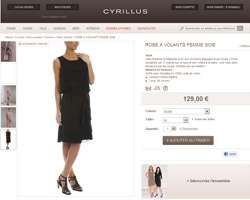 Une fiche produit de Cyrillus