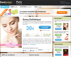 Page d'accueil de Dealgroop