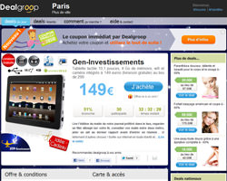Une fiche produit de Dealgroop