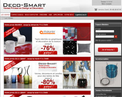 Page d'accueil de Deco-Smart