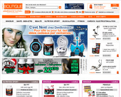 Page d'accueil de DietBoutique