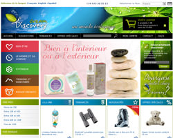 Page d'accueil de DiscoveryDream