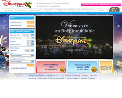 Page d'accueil de Disneyland Paris