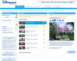 Une fiche produit de Disneyland Paris