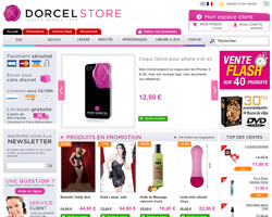Page d'accueil de Dorcel Store