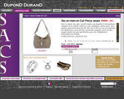 Une fiche produit de Dupond Durand