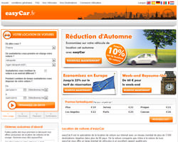 Page d'accueil de easyCar