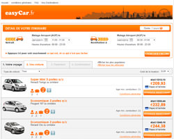 Une fiche produit de easyCar