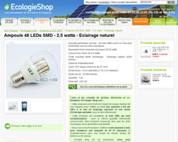 Une fiche produit de Ecologie Shop