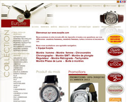Page d'accueil de Eurpile